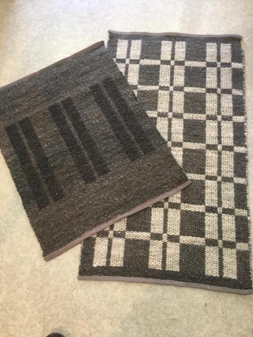 Hand Woven Hand Spun Wool Rug Commissioned by Nordstroms