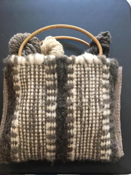 hand spun hand woven bag for nordstrom family